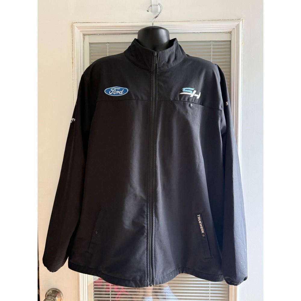 Truewerk Ford Stewart-Haas Racing Jacket Mens XXL Black Excellent Softshell
